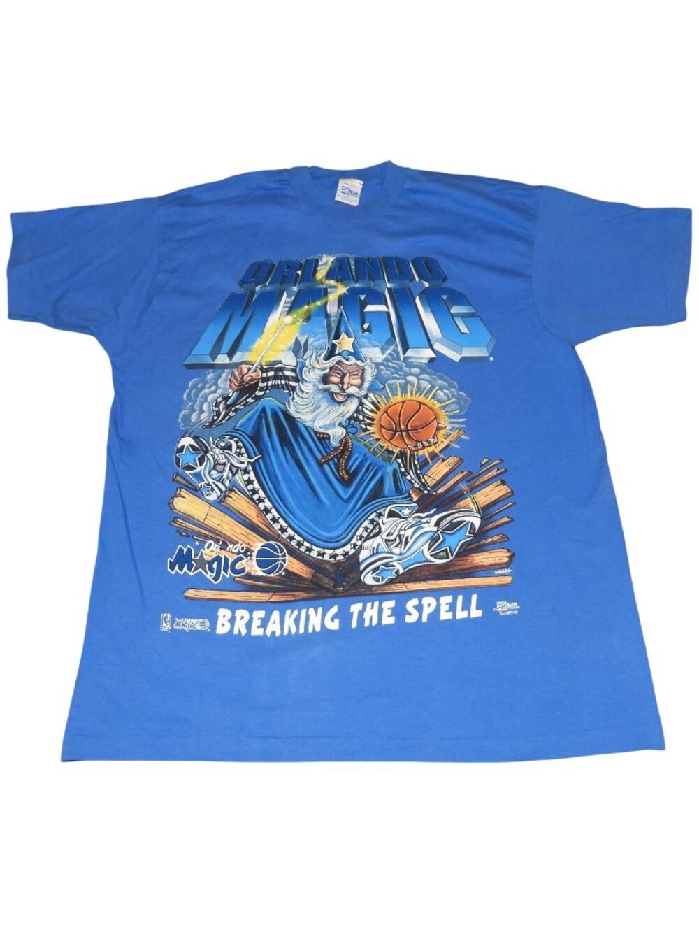 Vintage Orlando Magic Salem Breaking The Spell Wizard Single Stitch T-Shirt XL